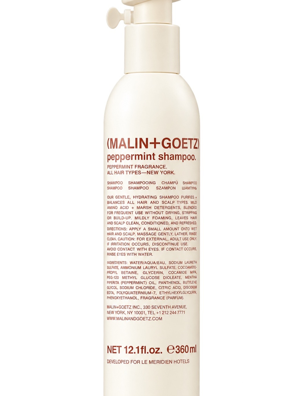 MALIN+GOETZ Peppermint Shampoo — Cream Bottle